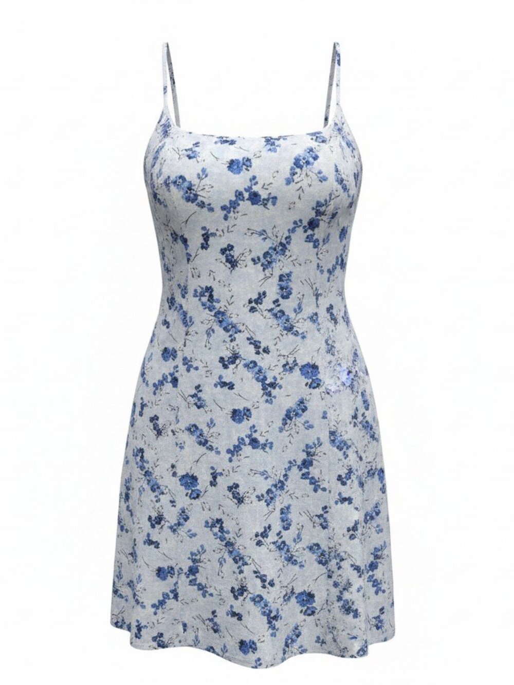 a new day (Target) Women's Mini Floral Dress | Baby Blue | Size 12